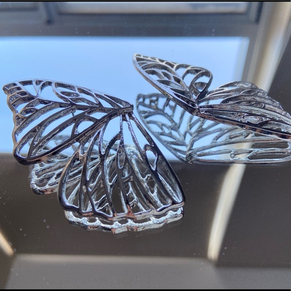 Butterfly wings larg earrings - Picture 5 of 7